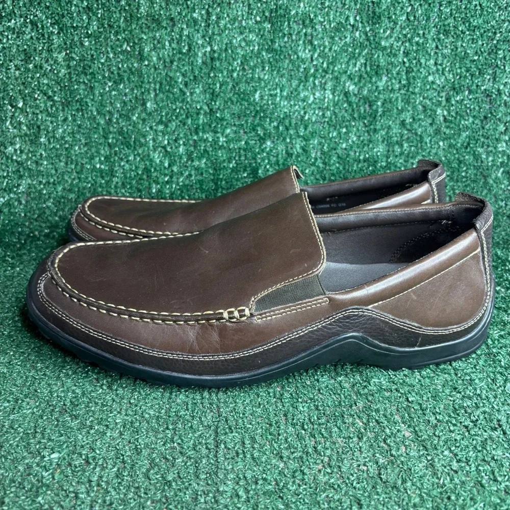 Cole Haan Tucker Venetian Leather Driver Moccasin Loafers Brown Mens Size 12 M